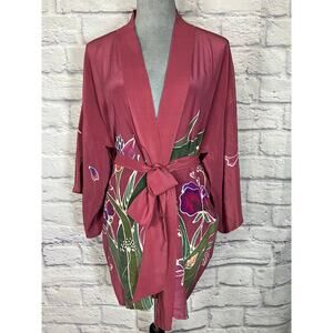 Stunning Kay Chapman Batik Asian-inspired Silk Kimono